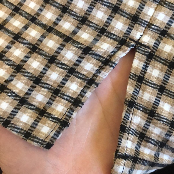 Plaid Y2K Beige Mini Skirt - Picture 5 of 5